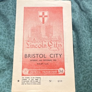 Lincoln City v Bristol City Official Football Programme 16 Sep 1961 Div 3 for sale on Ebay