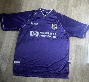 Vintage Rare 1998/99 Tottenham Away Purple Pony Large Football Shirt for sale on Ebay