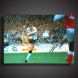 Tottenham Hotspur- Paul Gascoigne Hand Signed Football Photo 16X20 for sale on Ebay