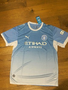 PUMA Manchester City Home Shirt Only Adults XL Blue Short Sleeves for sale on Ebay