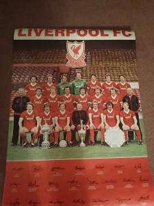 Liverpool Football Club Vintage 1980 Original Poster / Bob Paisley for sale on Ebay