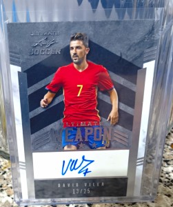 Ultimate Leaf Soccer David Villa Ultimate Weapon Auto /25 for sale on Ebay