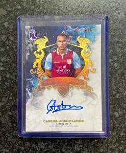 Topps 2025-26 Chrome Premier League Royalty Auto Agbonlahor Aston Villa 38/50 for sale on Ebay