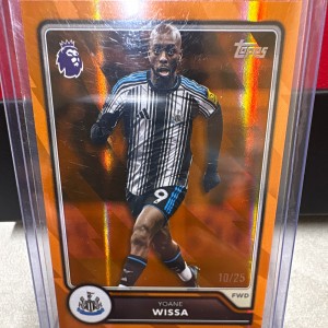Topps Premier League Soccer Yoane Wissa Orange Parallel 10/25 Newcastle for sale on Ebay
