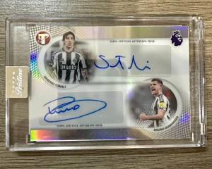 Topps Pristine Sandro Tonali/Bruno Guimarães Newcastle Pristine Pairs Dual Auto for sale on Ebay
