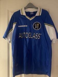 Umbro Vintage Chelsea Football Club 1997-99 Home Shirt - Autoglass Blue Adults L for sale on Ebay