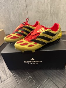 adidas Predator Precision Elite FG Football Boots Moulded Studs Gold/Red UK 9.5 for sale on Ebay