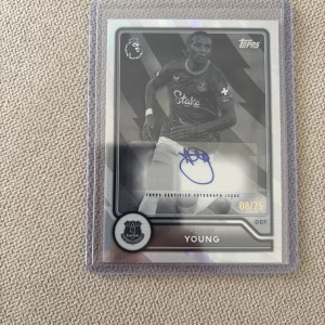 Topps 2026/27 Flagship - Ashley Young Autograph (Everton) 13/75 for sale on Ebay