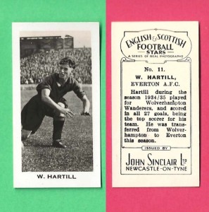 Everton Billy Hartill Collectable Football Cigarette Card 22* for sale on Ebay