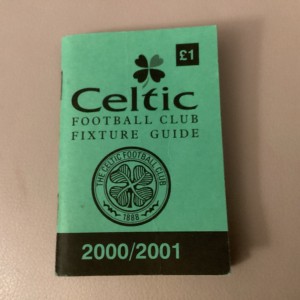 2000/2001 Celtic Football Club Fixture Guide 2000/1 pocket Handbook for sale on Ebay