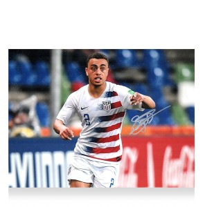 Sergino Dest Signed Landscape USMNT Photo with COA for sale on Ebay