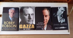 Bobby Robson Paul Gascoigne Jimmy White John McEnroe Autobiography Bundle Books for sale on Ebay