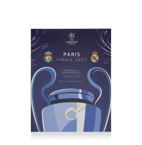Luka Modric Signed UEFA Champions League Final 2022 Programme with COA for sale on Ebay