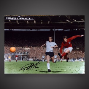 Sir Geoff Hurst Hand Signed 16x12 Photo England Vs West Germany Bid From £12 for sale on Ebay