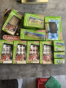 Subbuteo Job Lot 4 Teams and Accessories from 80/90's Nets Balls Scoreboard etc. for sale on Ebay