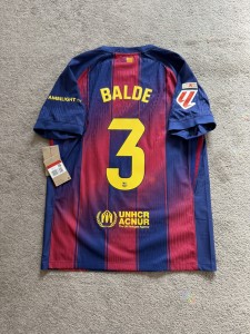 Barcelona Player ADV Issue BNWT 25/26 BALDE Shirt for sale on Ebay
