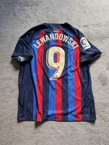 Barcelona Player ADV Issue 22/23 LEWANDOWSKI Shirt for sale on Ebay