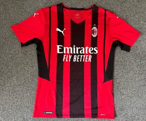 AC Milan Home Shirt 2021/22 Player Version authentic Medium Slim Fit Puma for sale on Ebay