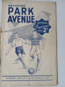 BRADFORD PARK AVENUE v HULL CITY Division 2 31 December 1949 for sale on Ebay