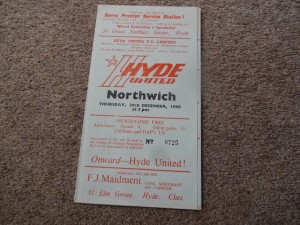 Hyde United V Northwich Victoria 68/69 Cheshire League Programme. for sale on Ebay