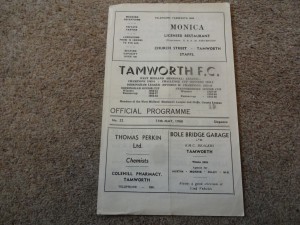 Tamworth V Cinderford 65/66 West Midland League Programme. for sale on Ebay