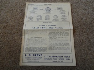 Ilford V Barking 60/61 Isthmian League Programme. for sale on Ebay
