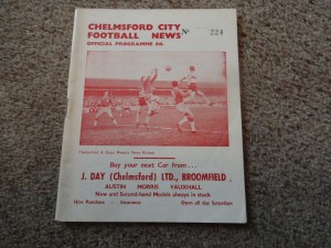 Chelmsford City V Kings Lynn 65/66 Eastern Pro Floodlit Competition Programme. for sale on Ebay