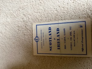 1952 Scotland v Ireland (Amateur International at Rangers) for sale on Ebay