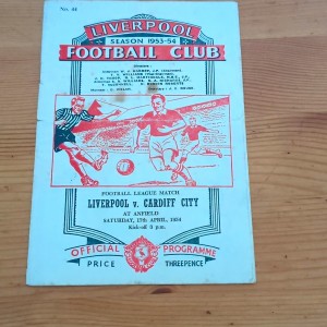 Liverpool v Cardiff City Official Programme 1953-54 Division 1 Football for sale on Ebay