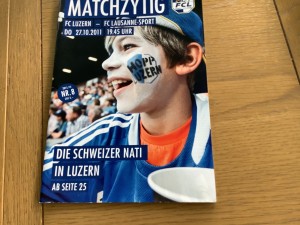 FC Luzern v FC Lausanne-Sport October 2011 for sale on Ebay