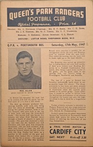 QUEEN'S PARK RANGERS RES V PORTSMOUTH RES. 17.5.1947. for sale on Ebay