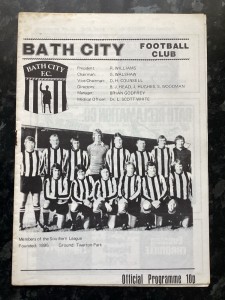 1976-77 BATH CITY v ATVIDABERG Sweden FRIENDLY 28/3/1977 Official Programme for sale on Ebay