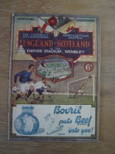1932 ENGLAND v SCOTLAND : ORIGINAL PROGRAMME for sale on Ebay