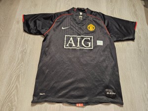 Mens Nike Manchester United TEVEZ #32 Away football shirt 2007 - 2008 Size L for sale on Ebay