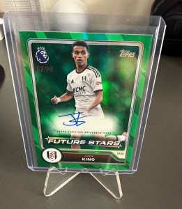 Topps Premier League Fulham Josh King Future Stars Auto 62/99 for sale on Ebay
