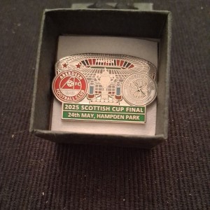  Aberdeen v Celtic Pin Badge Scottish Cup Final Hampden Park 24/05/25. for sale on Ebay
