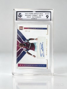 Maxwell Cornet 2023 Panini Impeccable Masterstrokes Gold Auto /10 MGC 9 West Ham for sale on Ebay