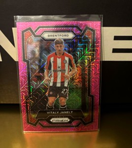 Panini 2023-24 Prizm Premier League Vitaly Janelt Pink Mojo #151 Brentford /11 for sale on Ebay