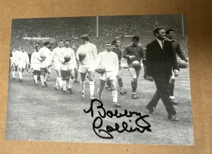 BOBBY COLLINS SIGNED PHOTO 1965 LEAGUE CUP LEEDS UNITED UTD AUTOGRAPH COA for sale on Ebay