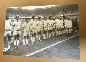 1975 EUROPEAN CUP SIGNED PHOTO LEEDS UNITED UTD AUTOGRAPH LORIMER YORATH GRAY for sale on Ebay