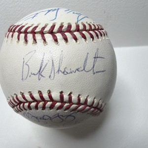 Texas Rangers 2004-05 22 signature ml ball. Showalter, Soriano, Texeira, Blalock for sale on Ebay