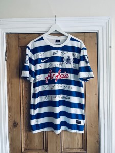 Rare original QPR Queens Park Rangers squad signed 2014/15 Rio Ferdinand #5 BNWT for sale on Ebay