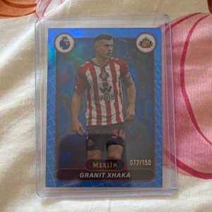 Topps Merlin 2025-26 Premier League Granit Xhaka Sunderland #166 Serial /150 for sale on Ebay