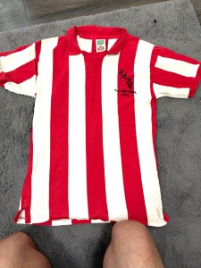 Score Draw Sunderland 1973 FA Cup Final Home Shirt Red Short Sleeve Adults L for sale on Ebay