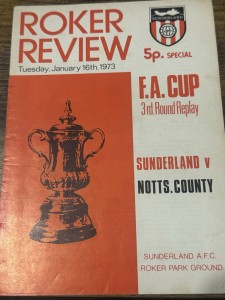 72/3 Sunderland V Notts County FA CUP RRPLAY WINNERS 1973  Football Programme for sale on Ebay