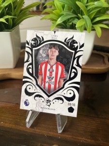 Topps Royalty PL 2026 Chris Rigg RC /10 Black Sunderland Premier League for sale on Ebay