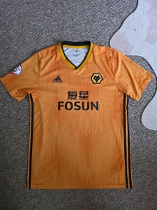 Wolverhampton Wanderers Asia Trophy Wolves Home Shirt, L for sale on Ebay