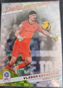 Panini Prestige EFL Vladan Kovacevic Norwich City Xtra Time Hyper Parallel for sale on Ebay