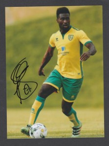 Alex Tettey [Norwich City] Signed Colour Photo for sale on Ebay