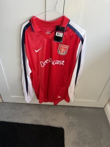 2001-2002 Arsenal Home Shirt, Thierry Henry (remake)  Size XL for sale on Ebay